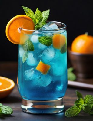 Drink blue curacao
