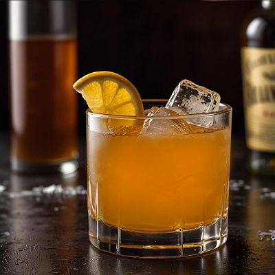 Gold Rush drink z bourbonem i syropem miodowym